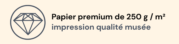 Papier premium 250 g/m² – Impression qualité musée